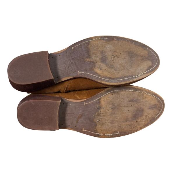 Sam Edelman Polina Suede Leather Chunky Block Heel Ankle Boots Booties Shoes 11 - Picture 15 of 16